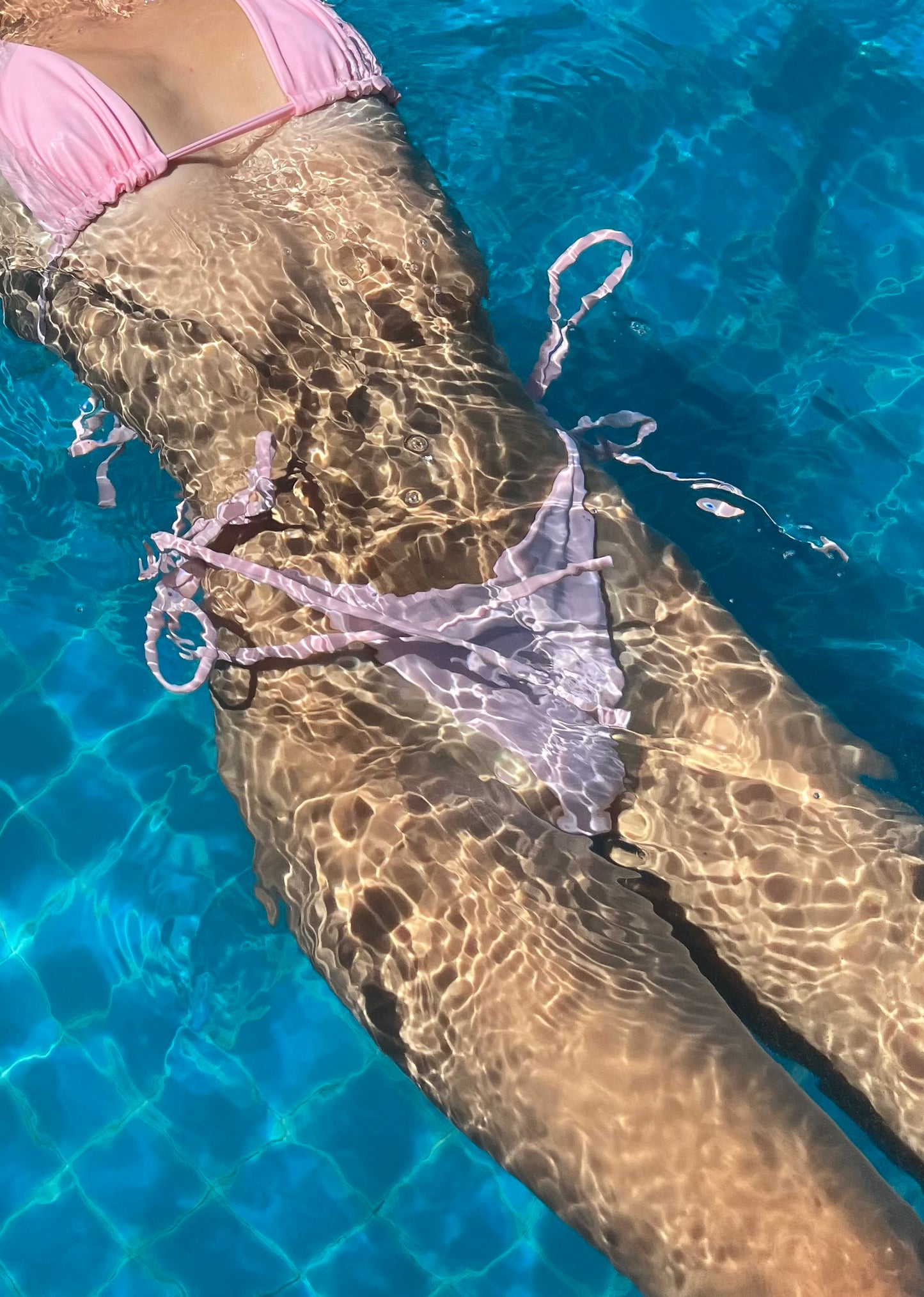 Core Bikini Bottom Thong - Rose Bay (Triple Lined)